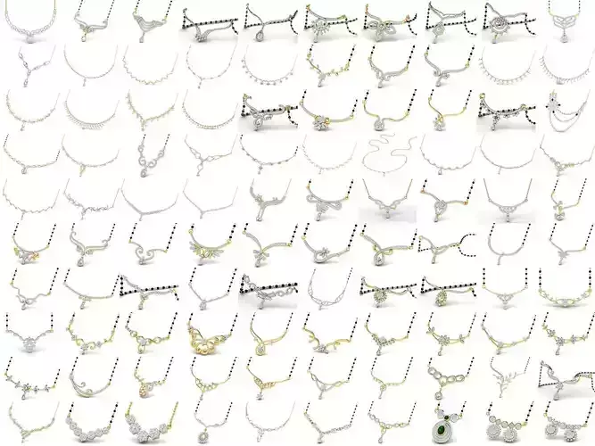470 Pcs 3dm File Necklaces Pack Jewellery Set Collection Pack