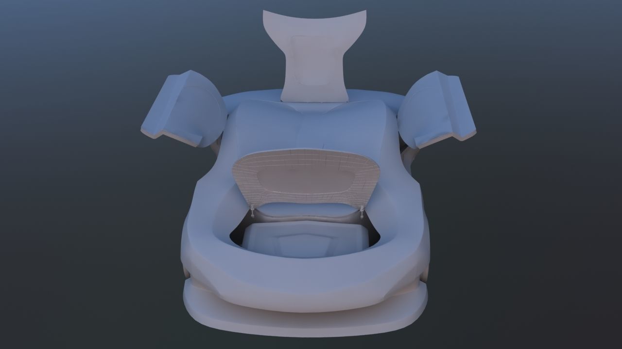 Futuristic Concept Car 3D model_32