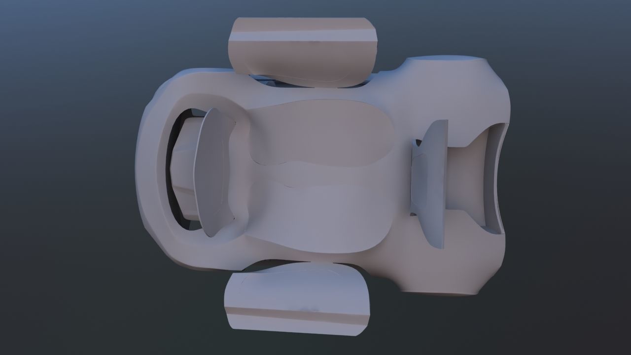 Futuristic Concept Car 3D model_33