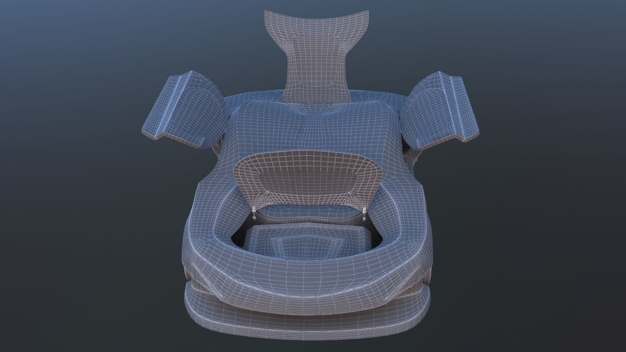 Futuristic Concept Car 3D model_42