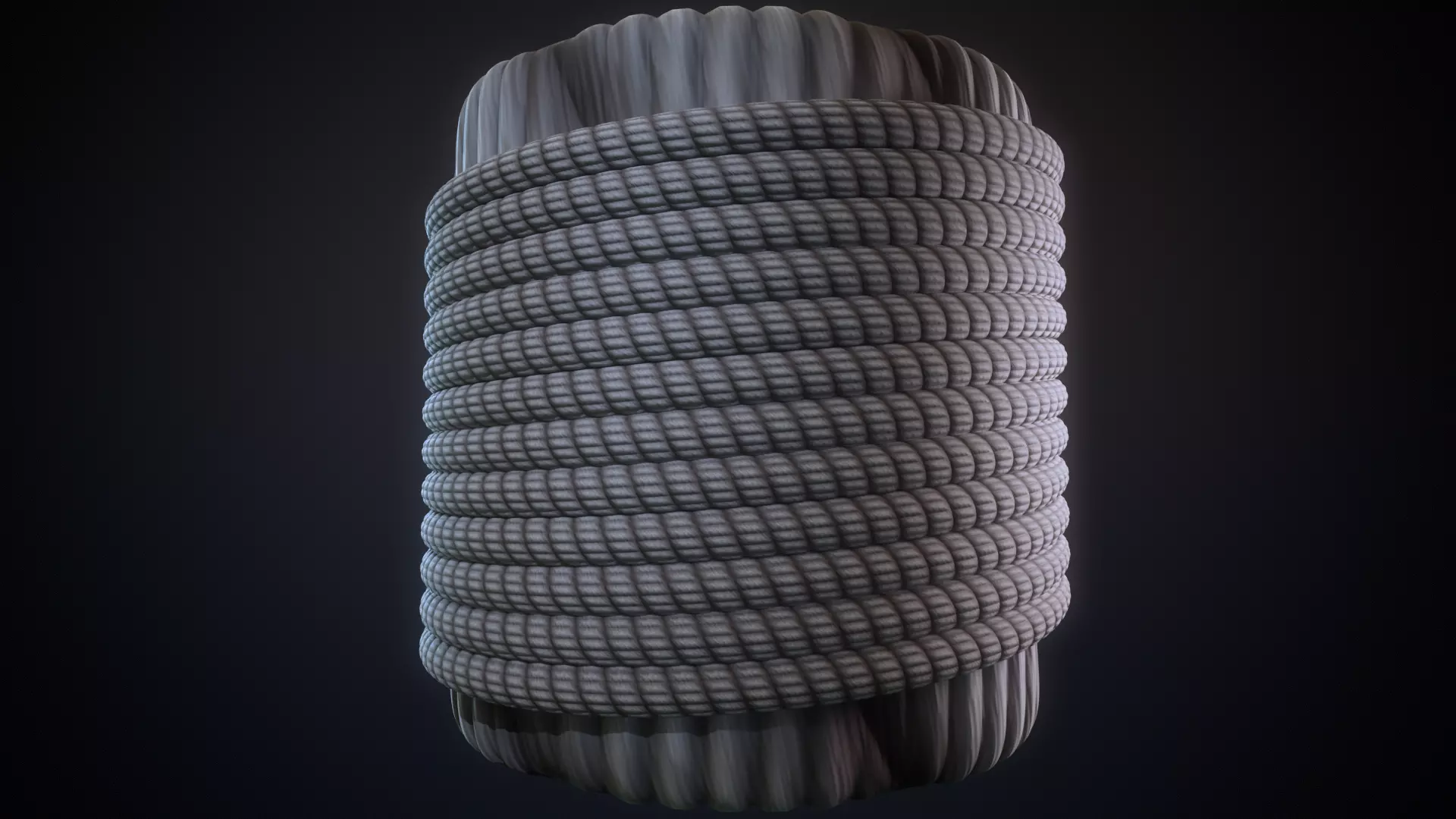 Seamless PBR Rope material Texture_0