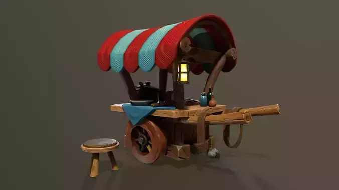 Stylized Food Cart