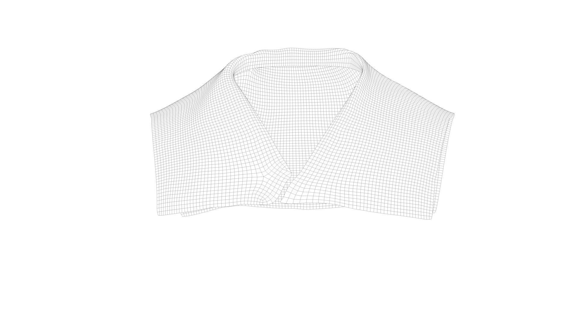 Dress collars scarves and necklaces decorated 3d models 3D model_7