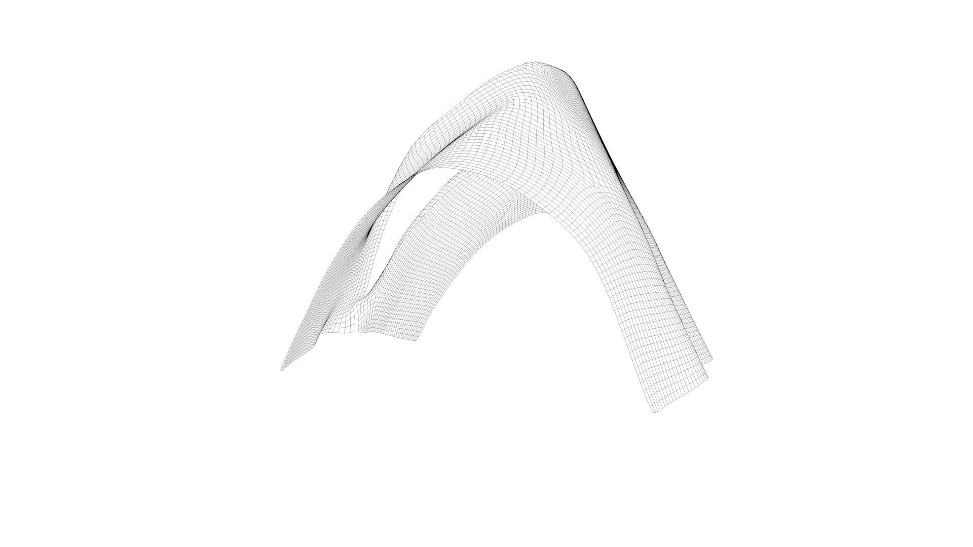 Dress collars scarves and necklaces decorated 3d models 3D model_8