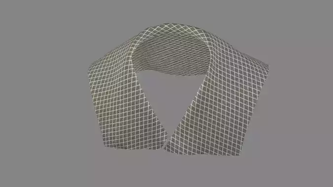 Dress collars scarves and necklaces decorated 3d models