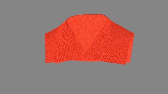 Dress collars scarves and necklaces decorated 3d models 3D model