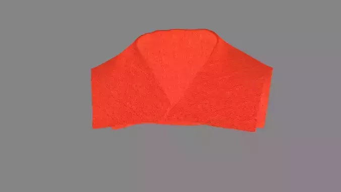 Dress collars scarves and necklaces decorated 3d models