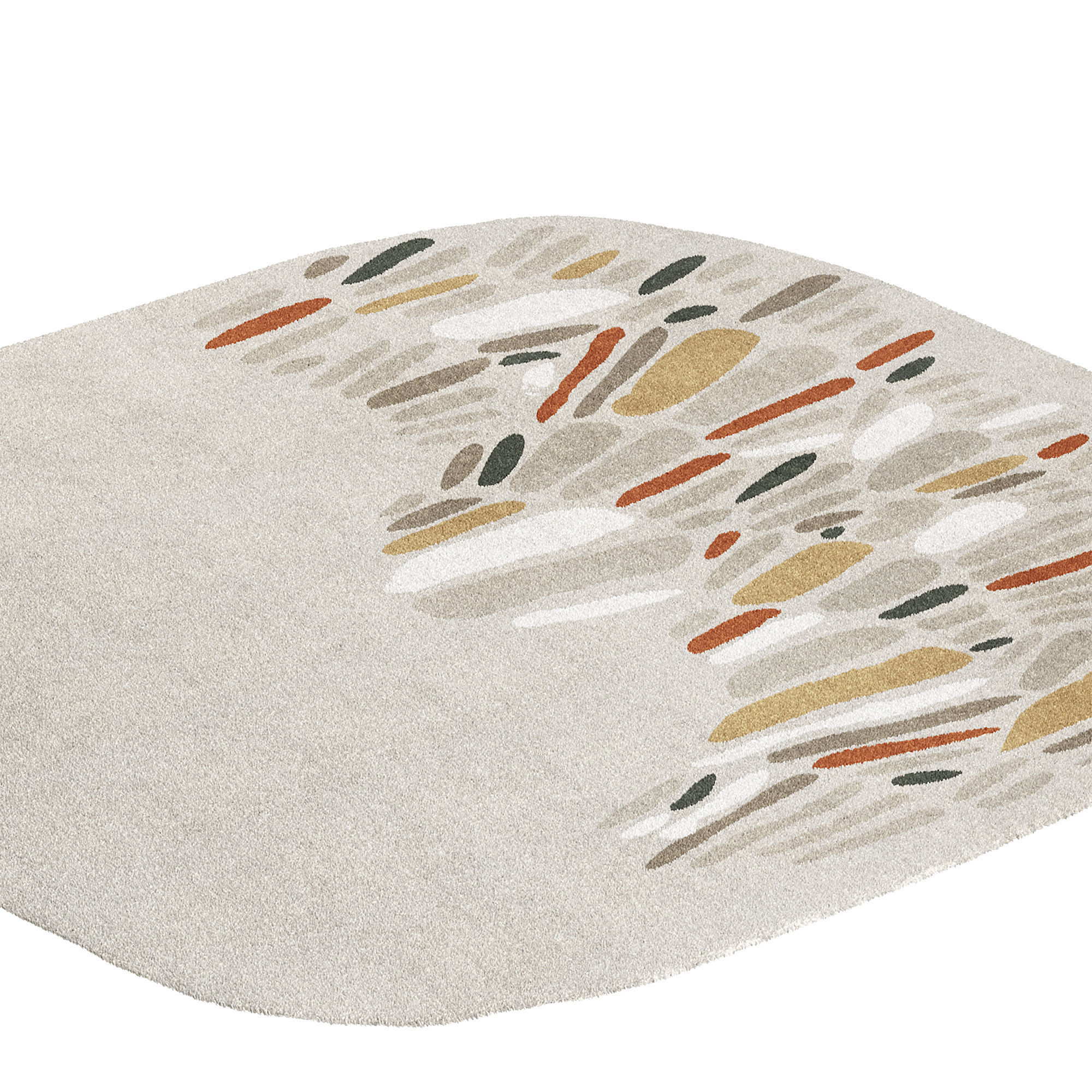 Feathers 2 Rug 3D model_1