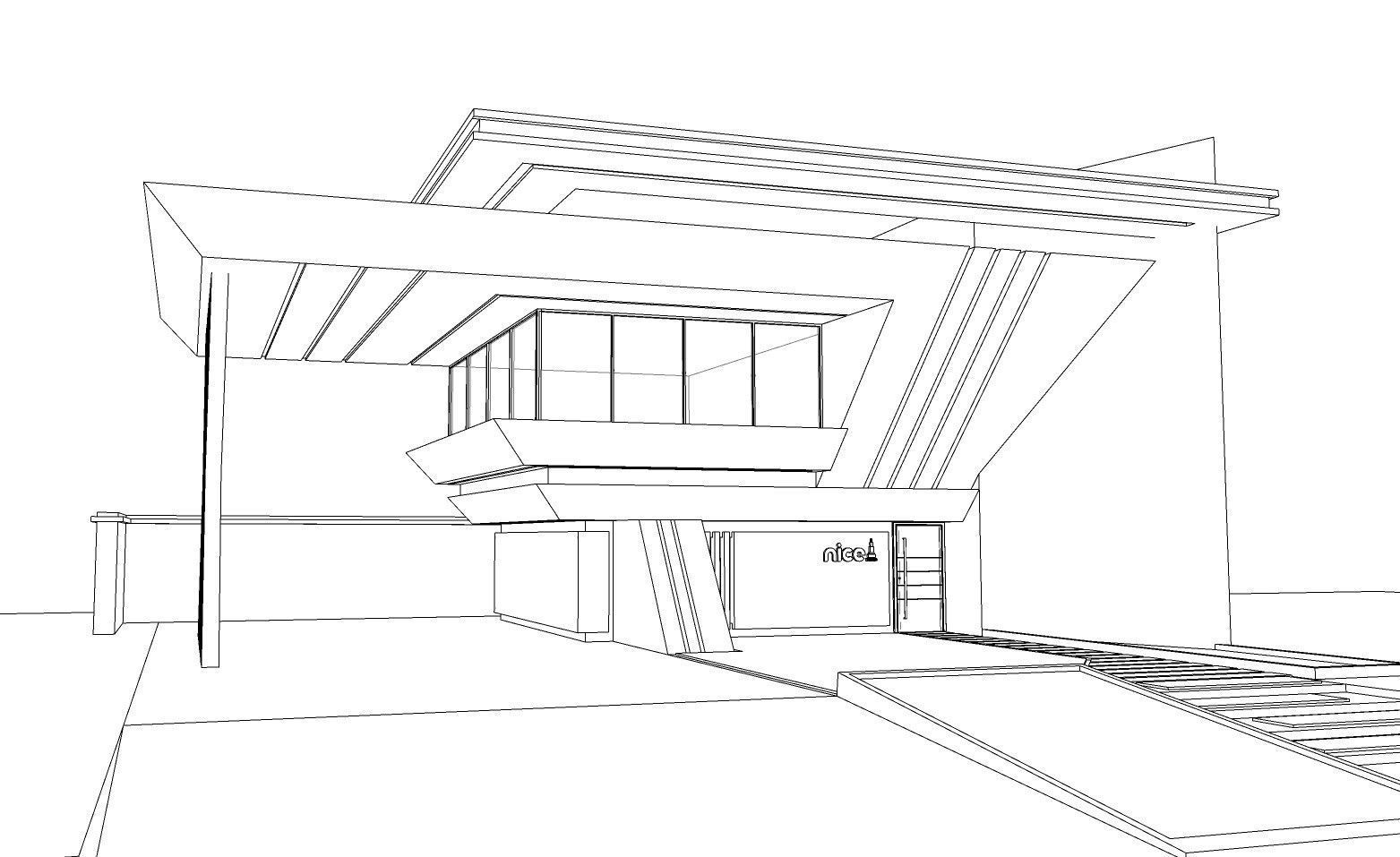 Modern Villa Modeled in SketchUp and Rendered with Lumion 3D model_6