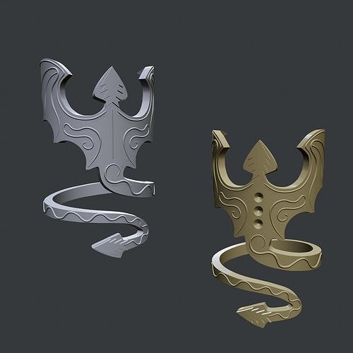 Dragon ring 3D print model