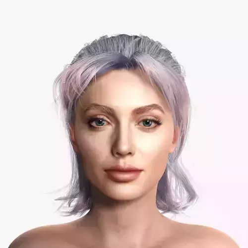 New Angie 3D Rigged model ready for animation 3D model 3D model