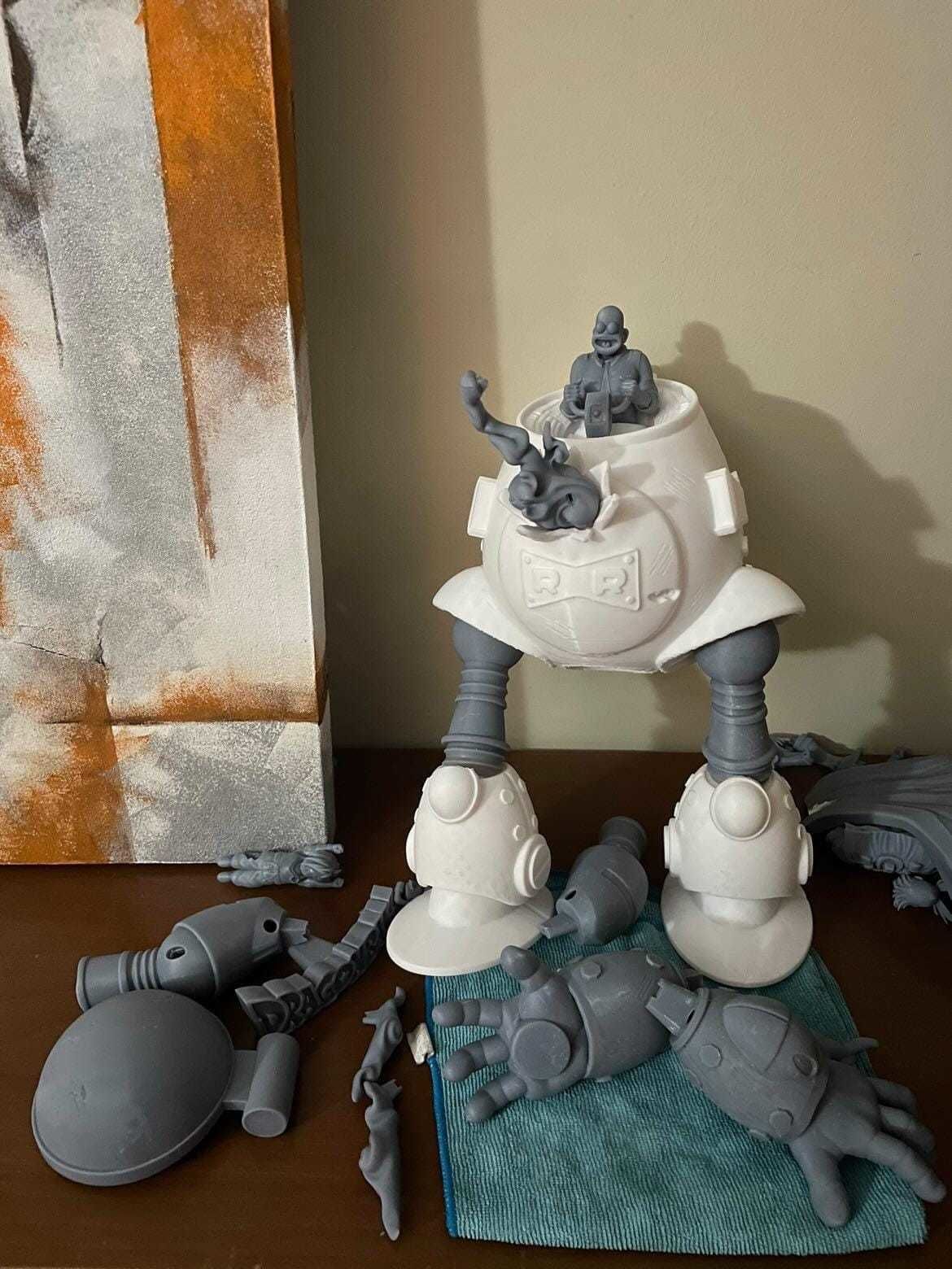 Goku Vs Robot 3D print model_7
