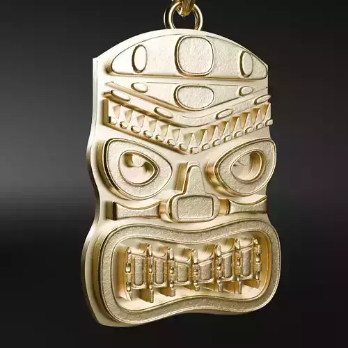 Mask Polynesia symbols - 3D printable model