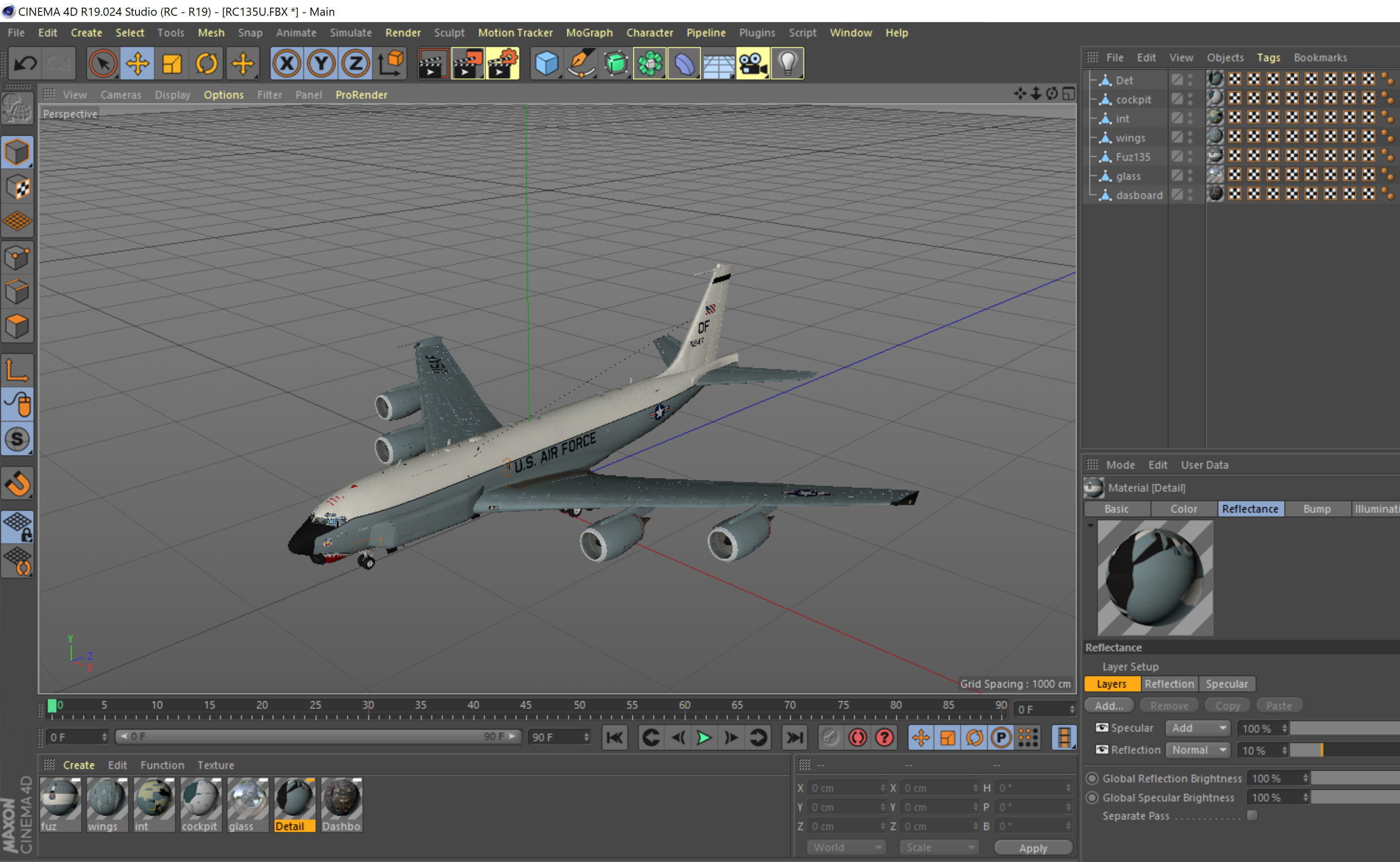 Boeing RC-135 U Combat Sent 3D model_14