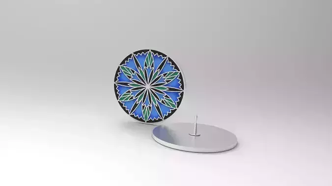 Tolkien Idril pendant 3D model and icon for printingm 3D print model