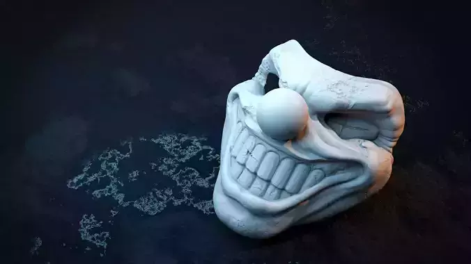 Sweet Tooth inspired Clown Mask 3D print model
