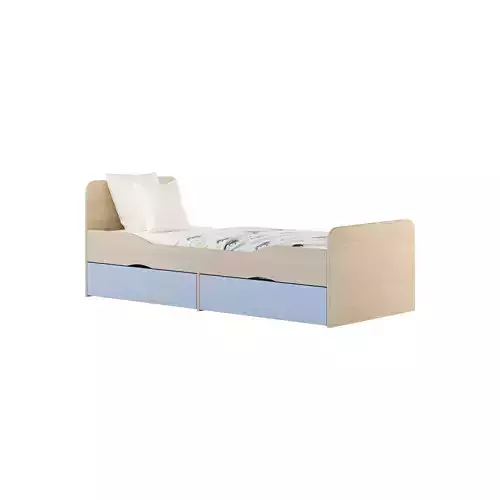 Bed for teenagers Furniture Formula Delta 3D model