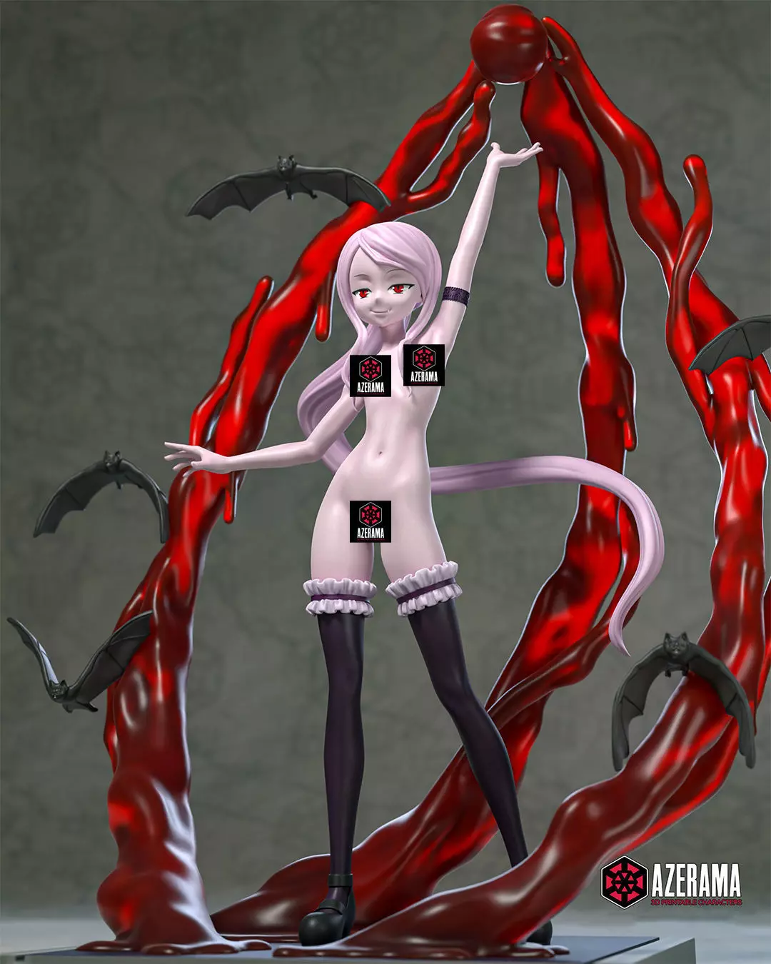 Shalltear Bloodfallen NSFW Ready for 3D Printing 3D print model_0