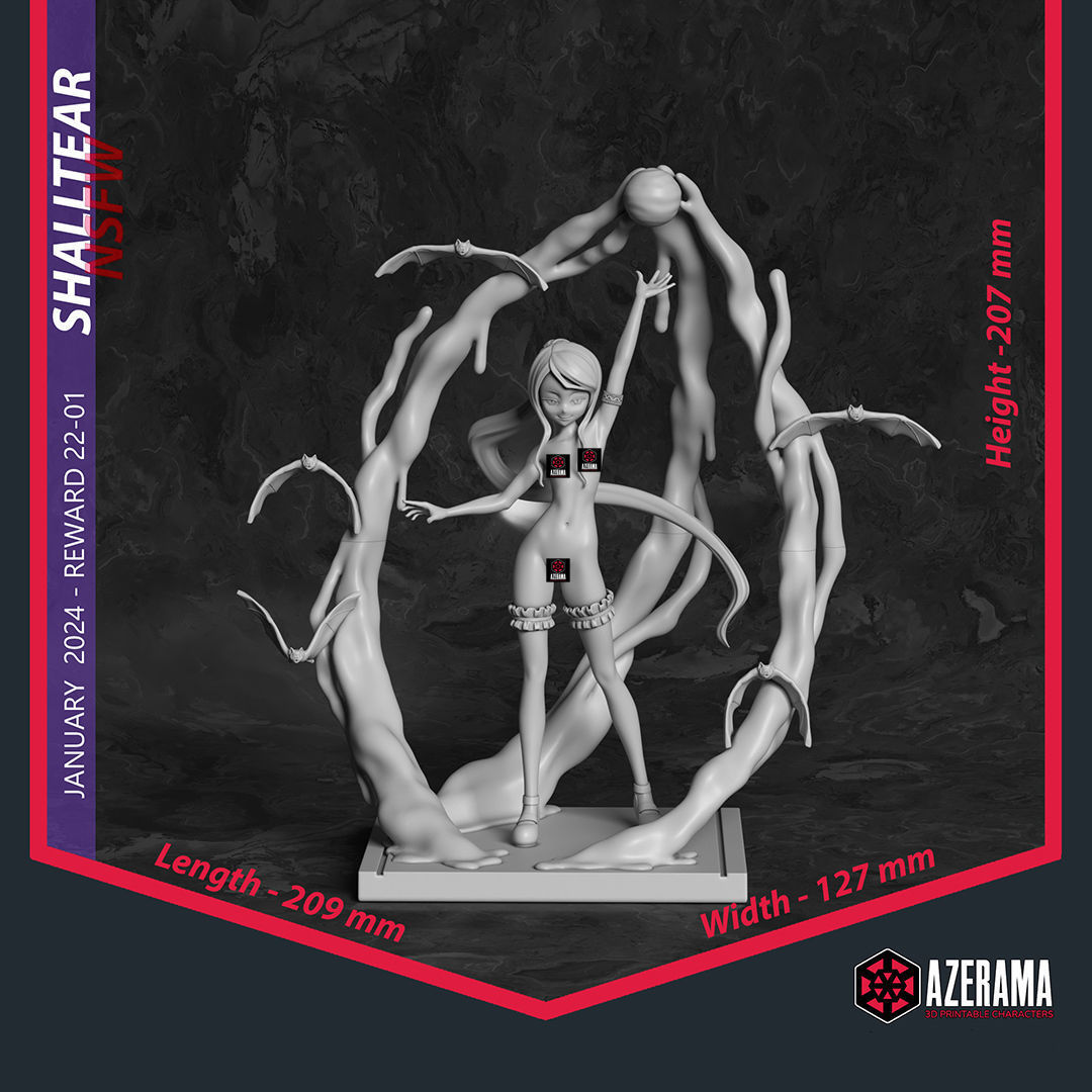 Shalltear Bloodfallen NSFW Ready for 3D Printing 3D print model_1