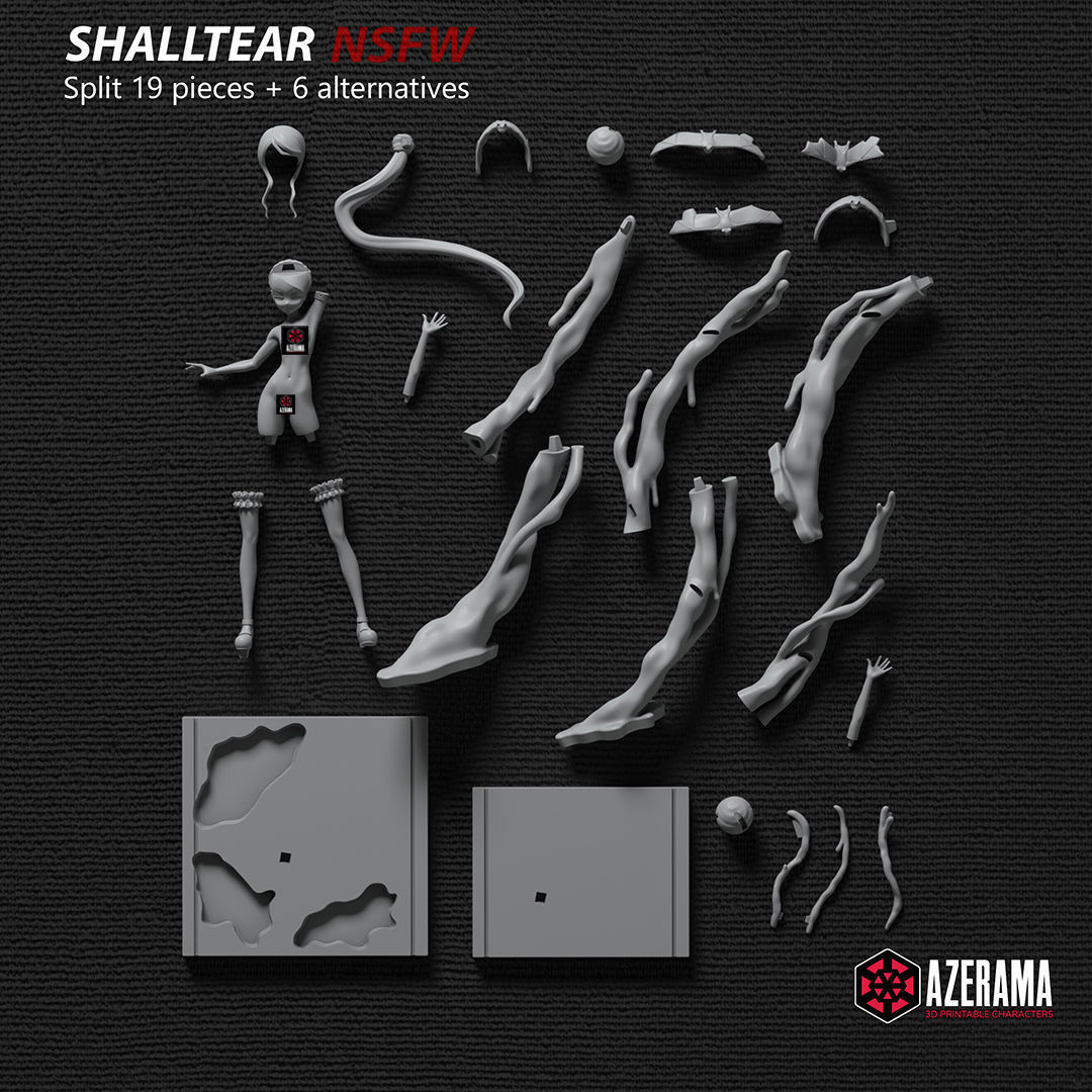 Shalltear Bloodfallen NSFW Ready for 3D Printing 3D print model_3