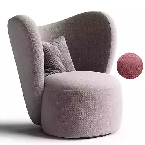 LITTLE BIG CHAIR Fabric armchair By NORR11