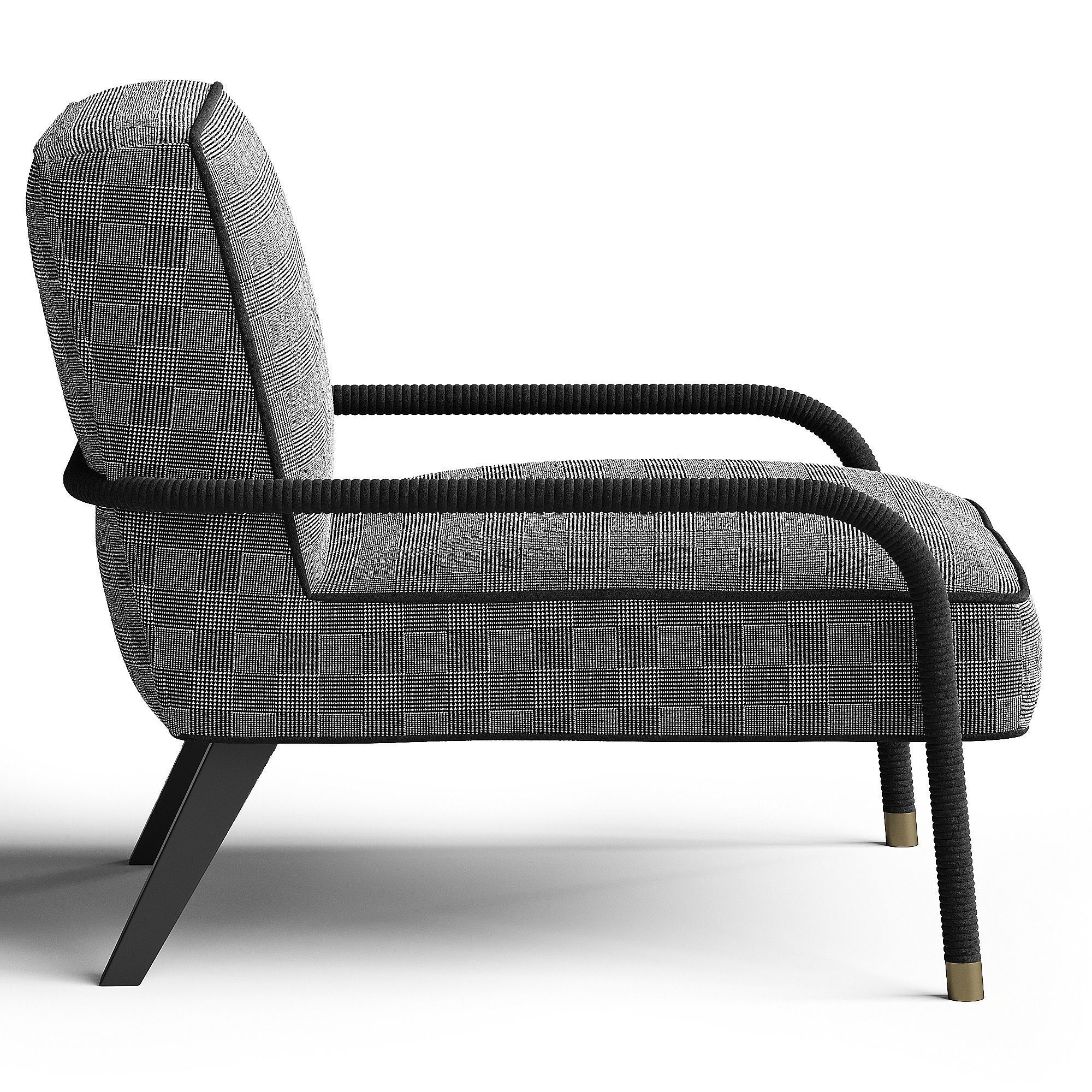 LOOP  Armchair By Gianfranco Ferre Home 3D model_1