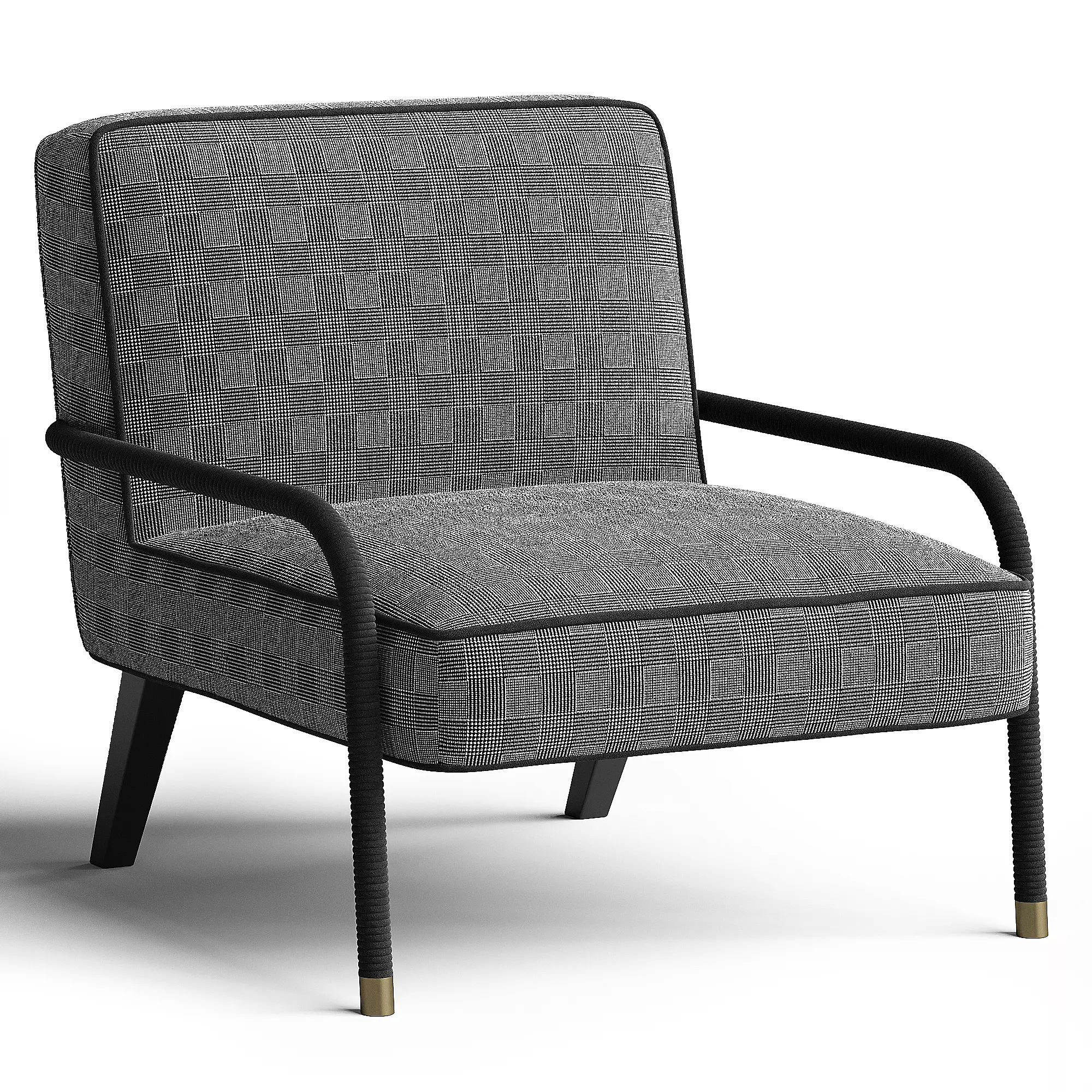 LOOP  Armchair By Gianfranco Ferre Home 3D model_0