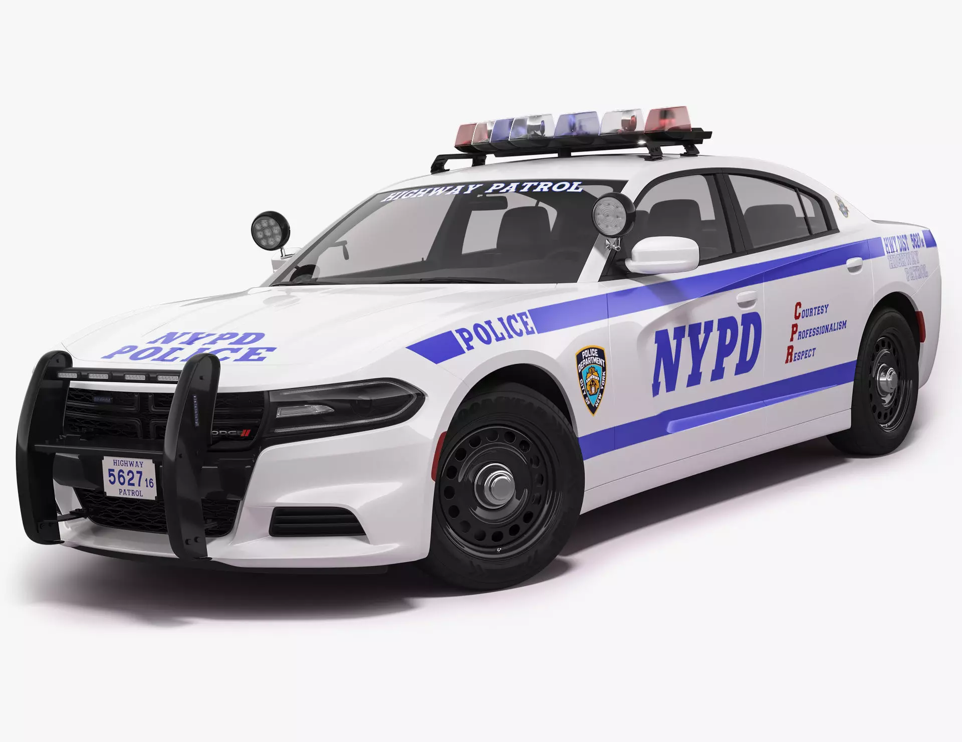 Dodge Charger NYPD 3D model_0