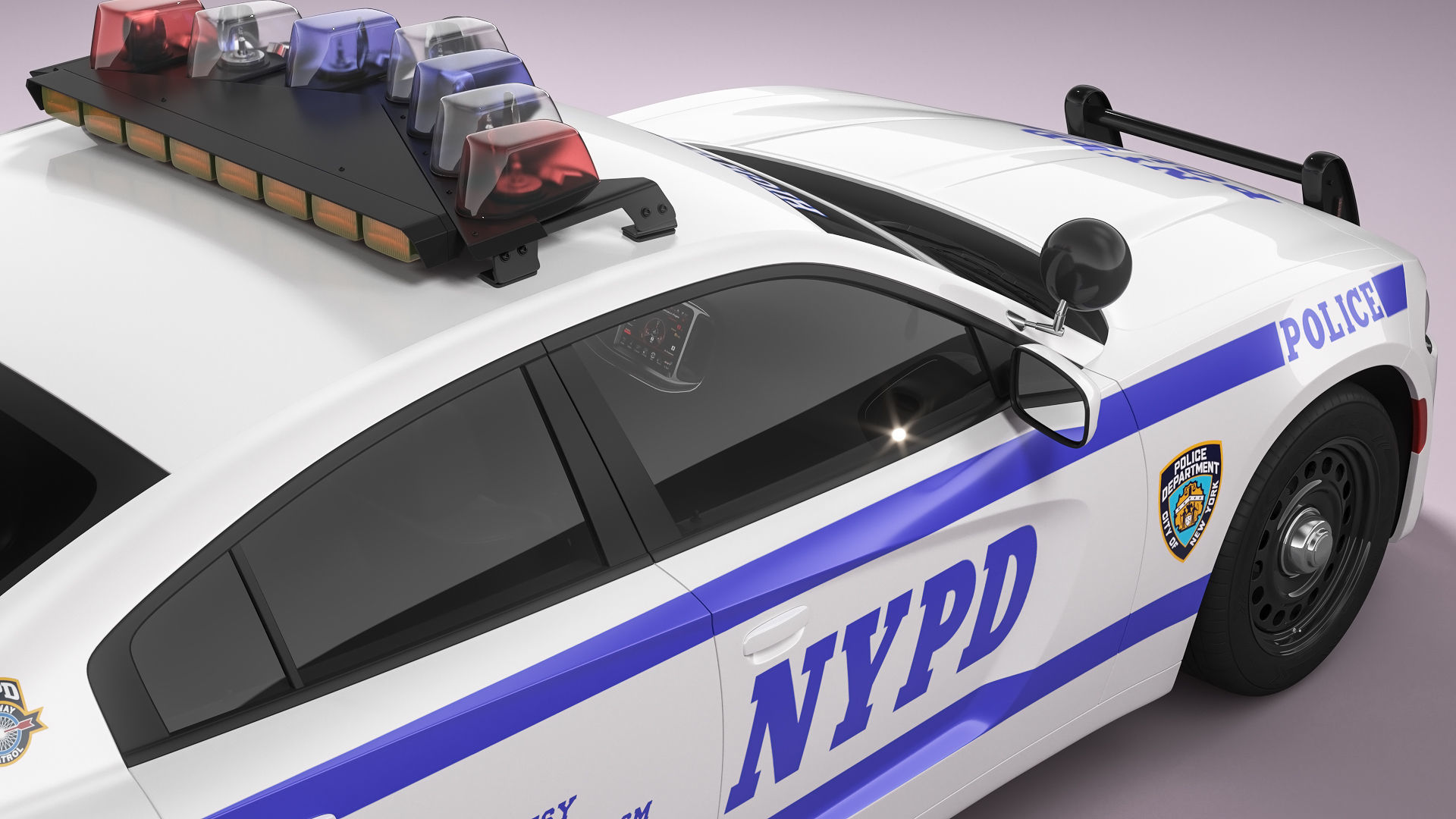 Dodge Charger NYPD 3D model_12