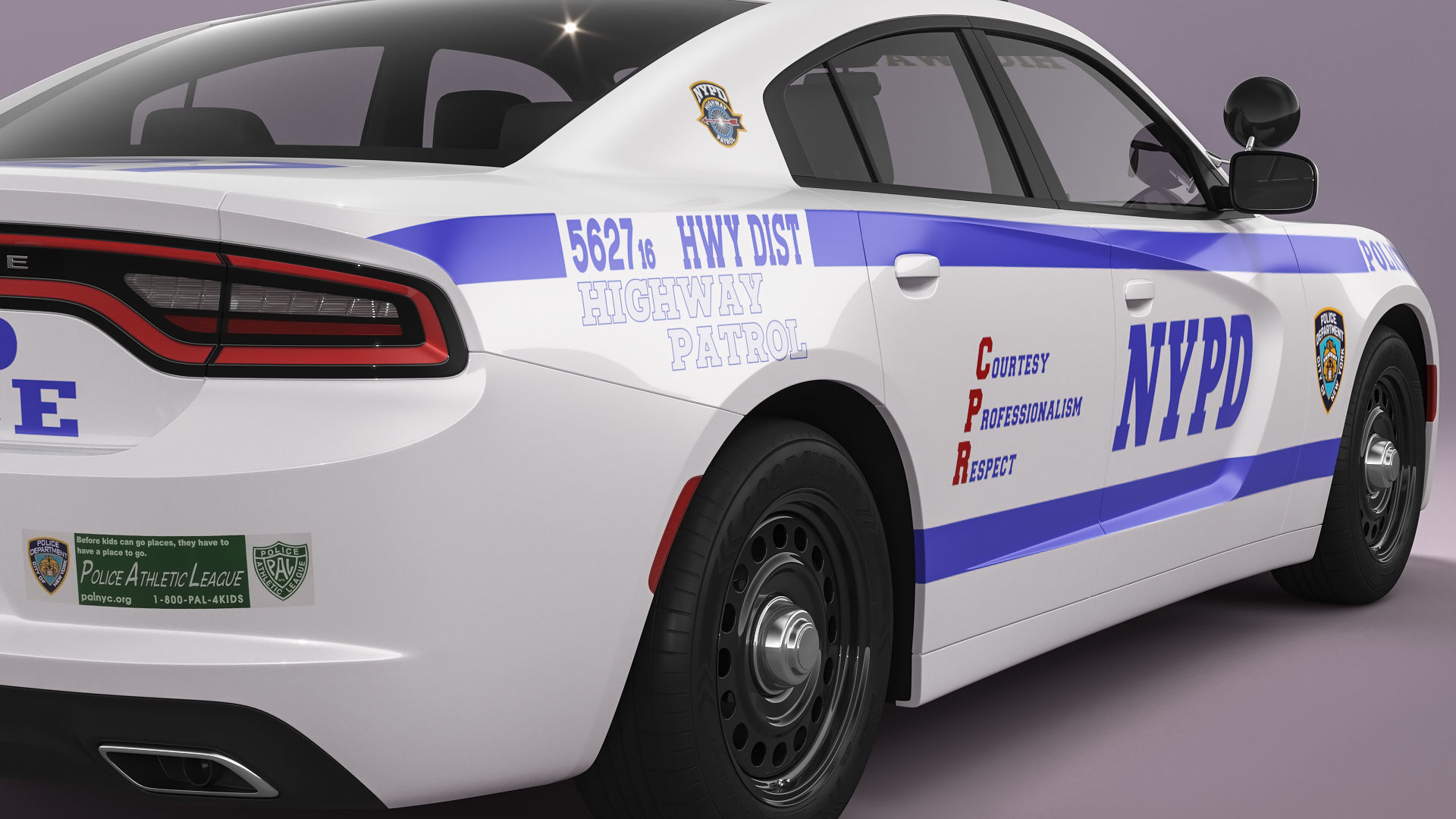 Dodge Charger NYPD 3D model_13