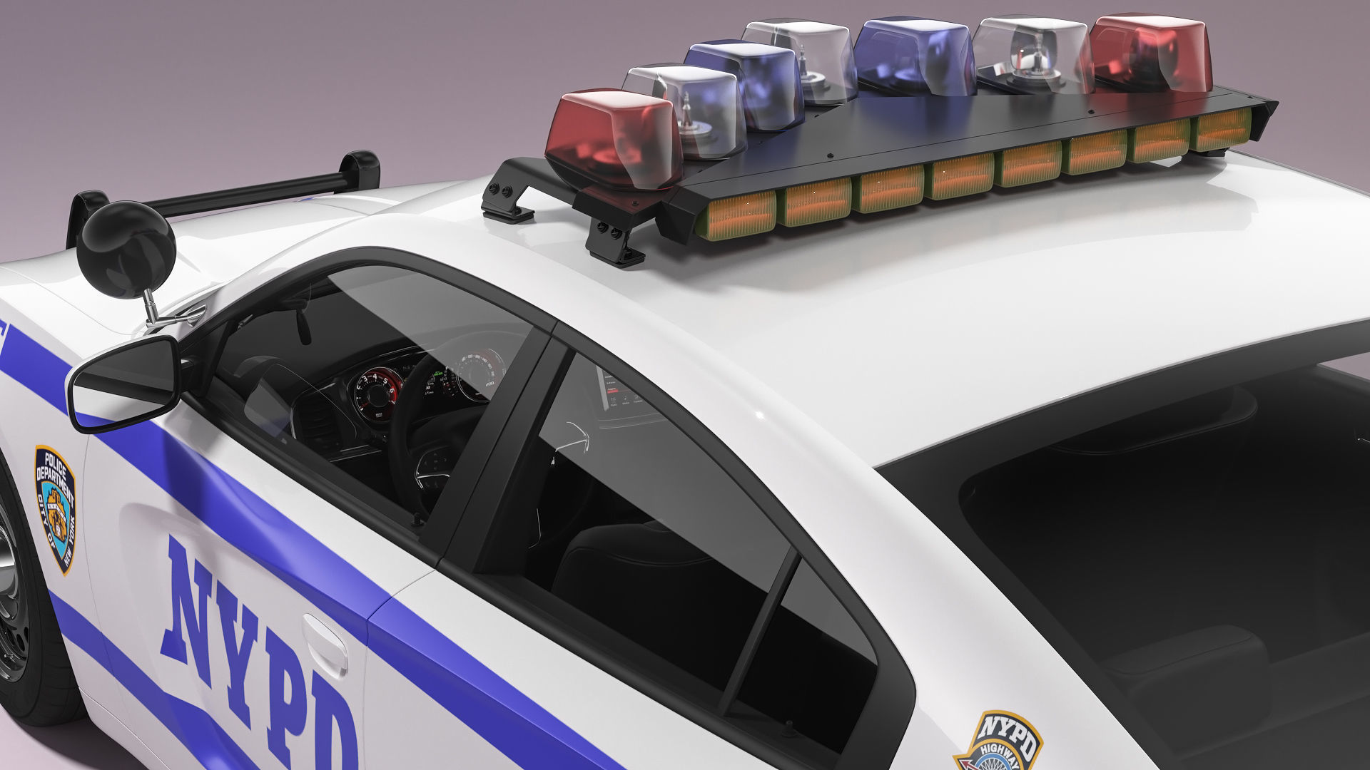 Dodge Charger NYPD 3D model_17