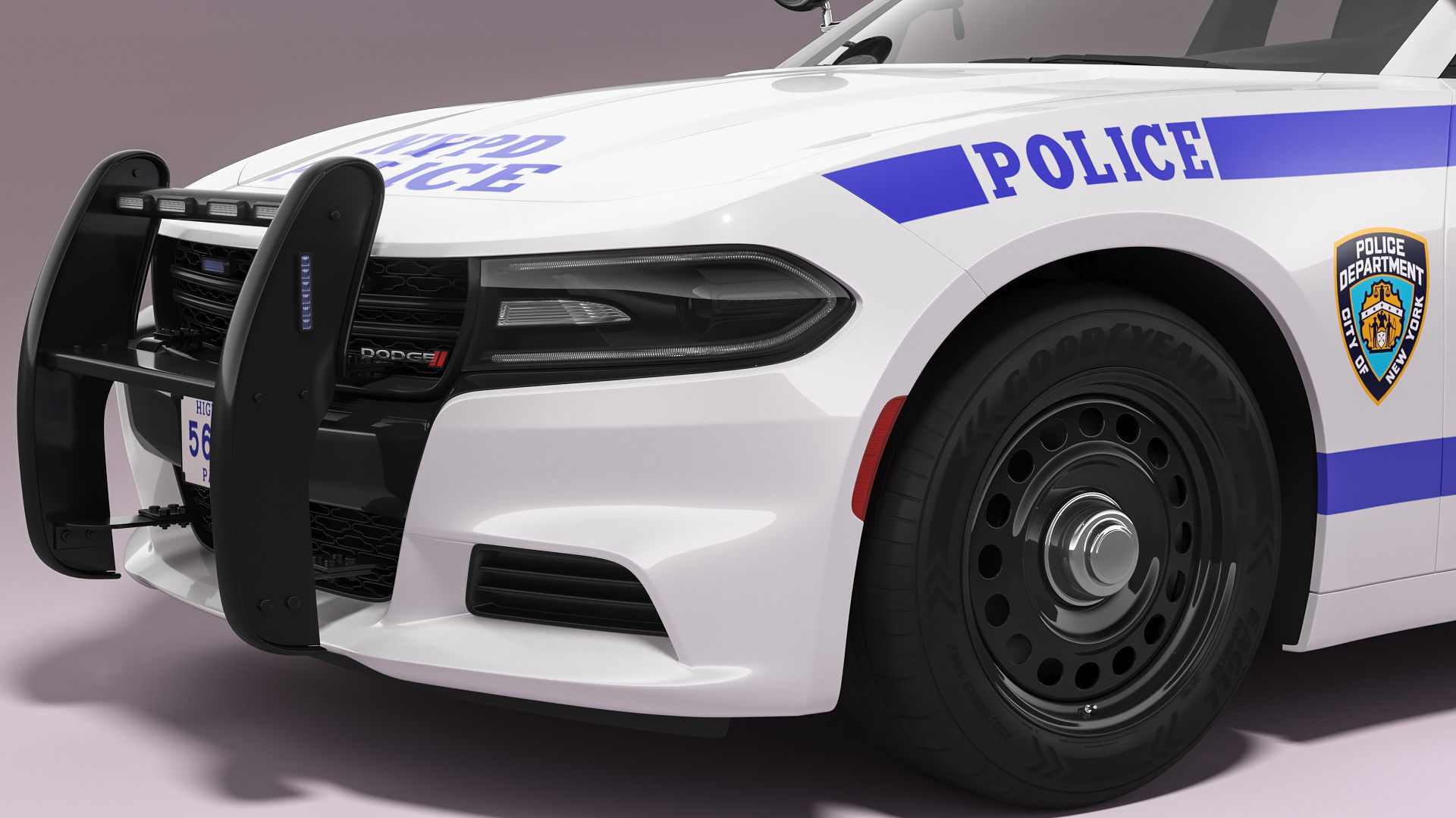 Dodge Charger NYPD 3D model_19