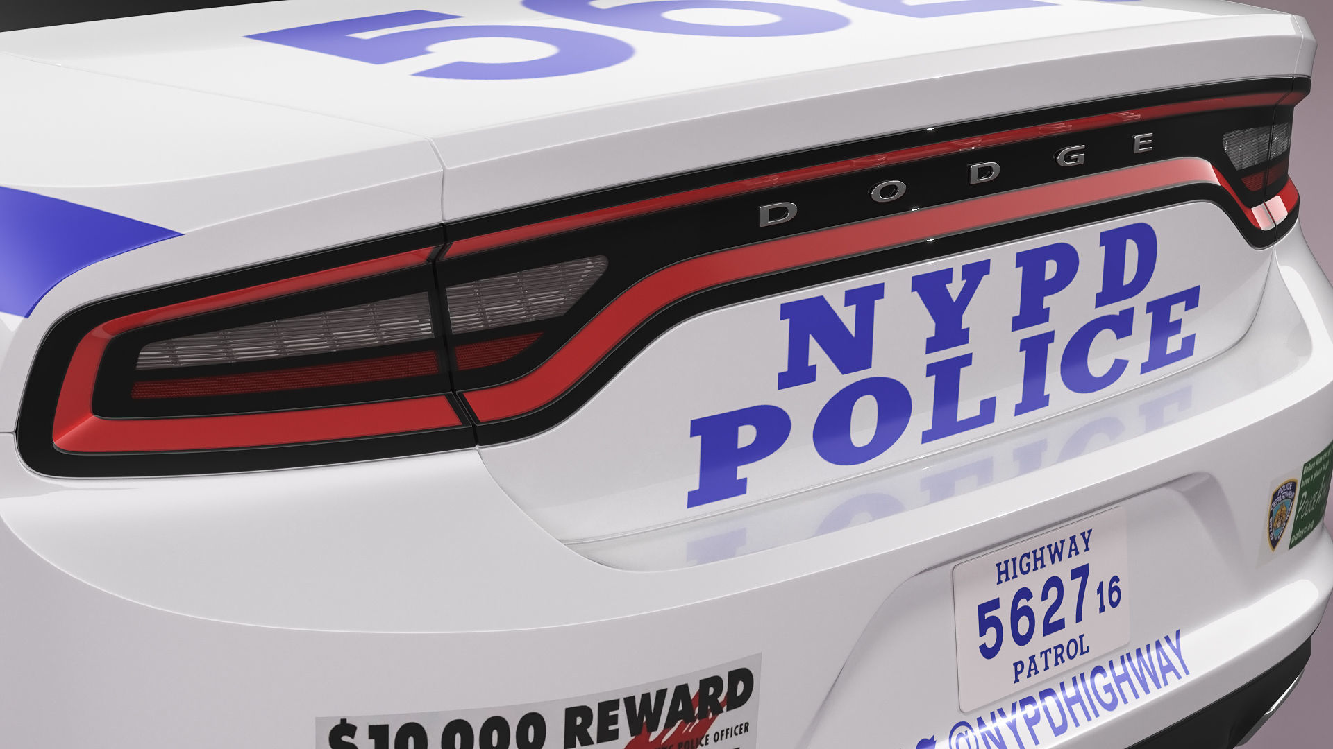 Dodge Charger NYPD 3D model_10