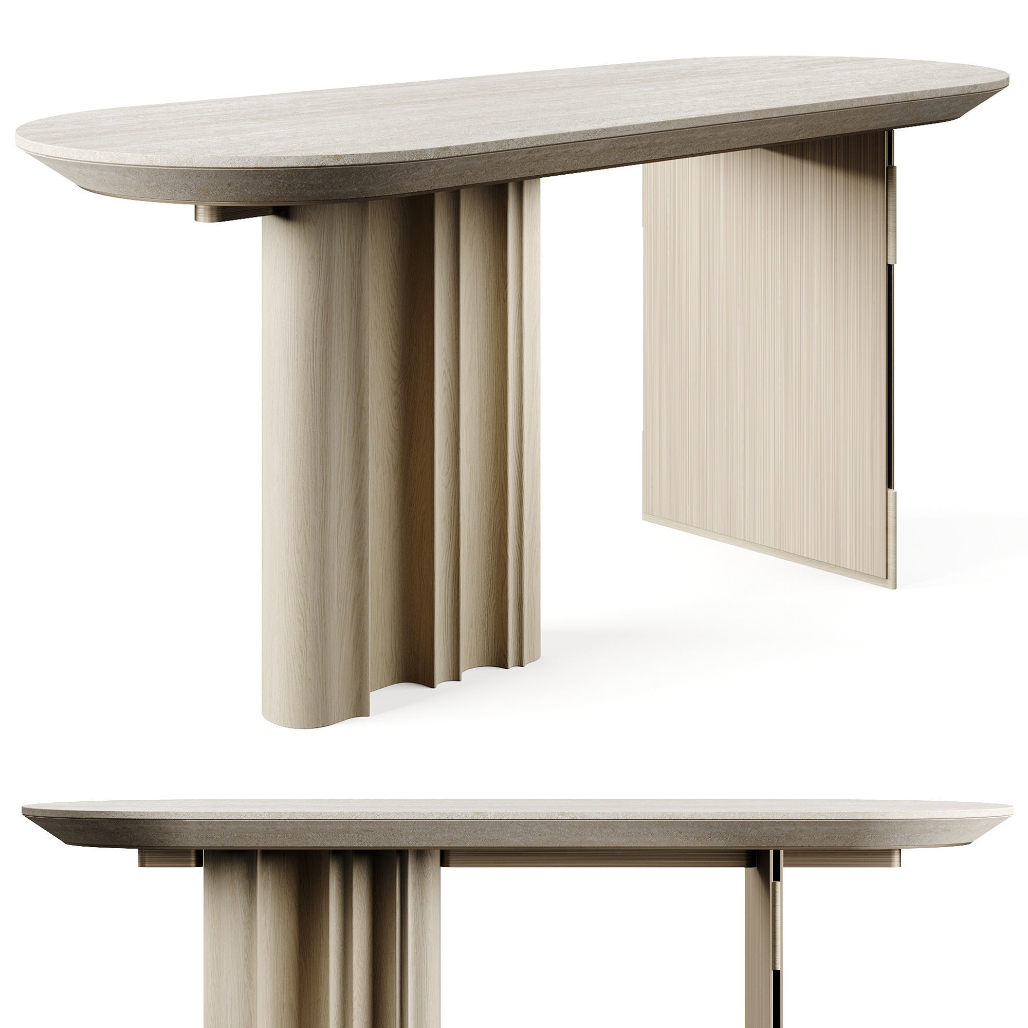 OASIS WAVE V176C4 Console Table LuxLucia Casa 3D model_2