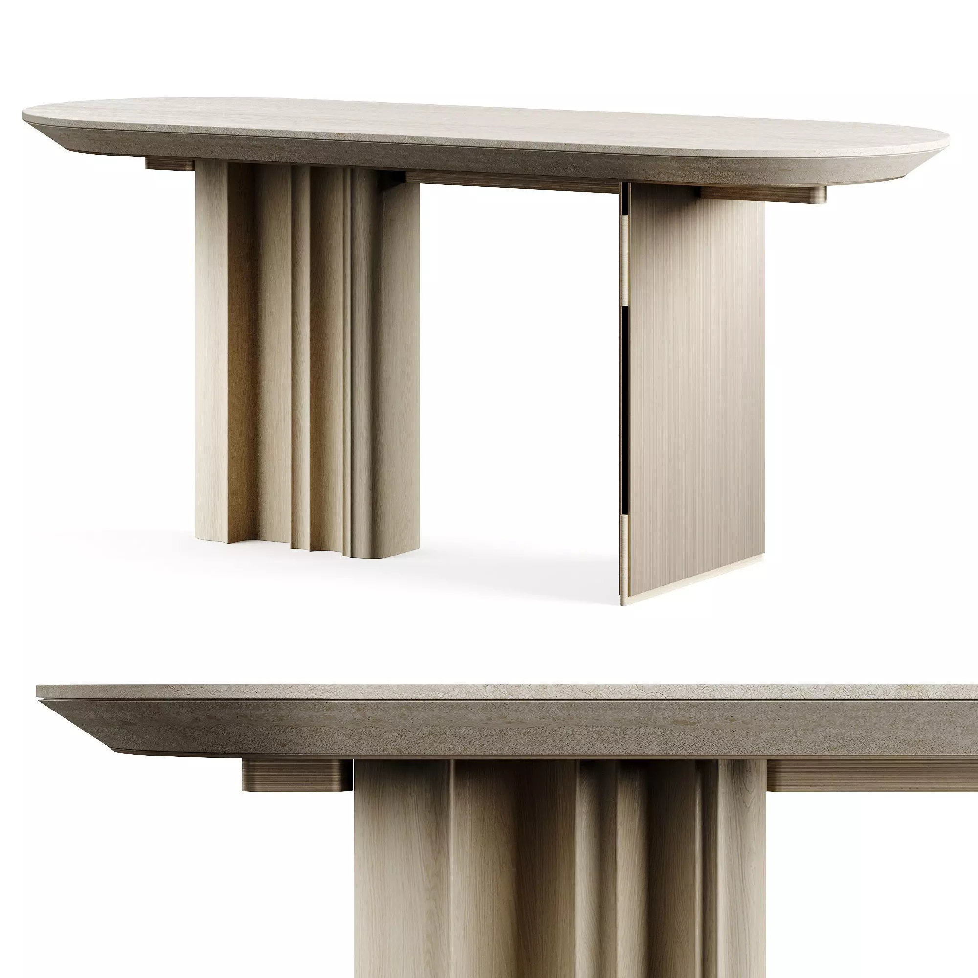 OASIS WAVE V176C4 Console Table LuxLucia Casa 3D model_0