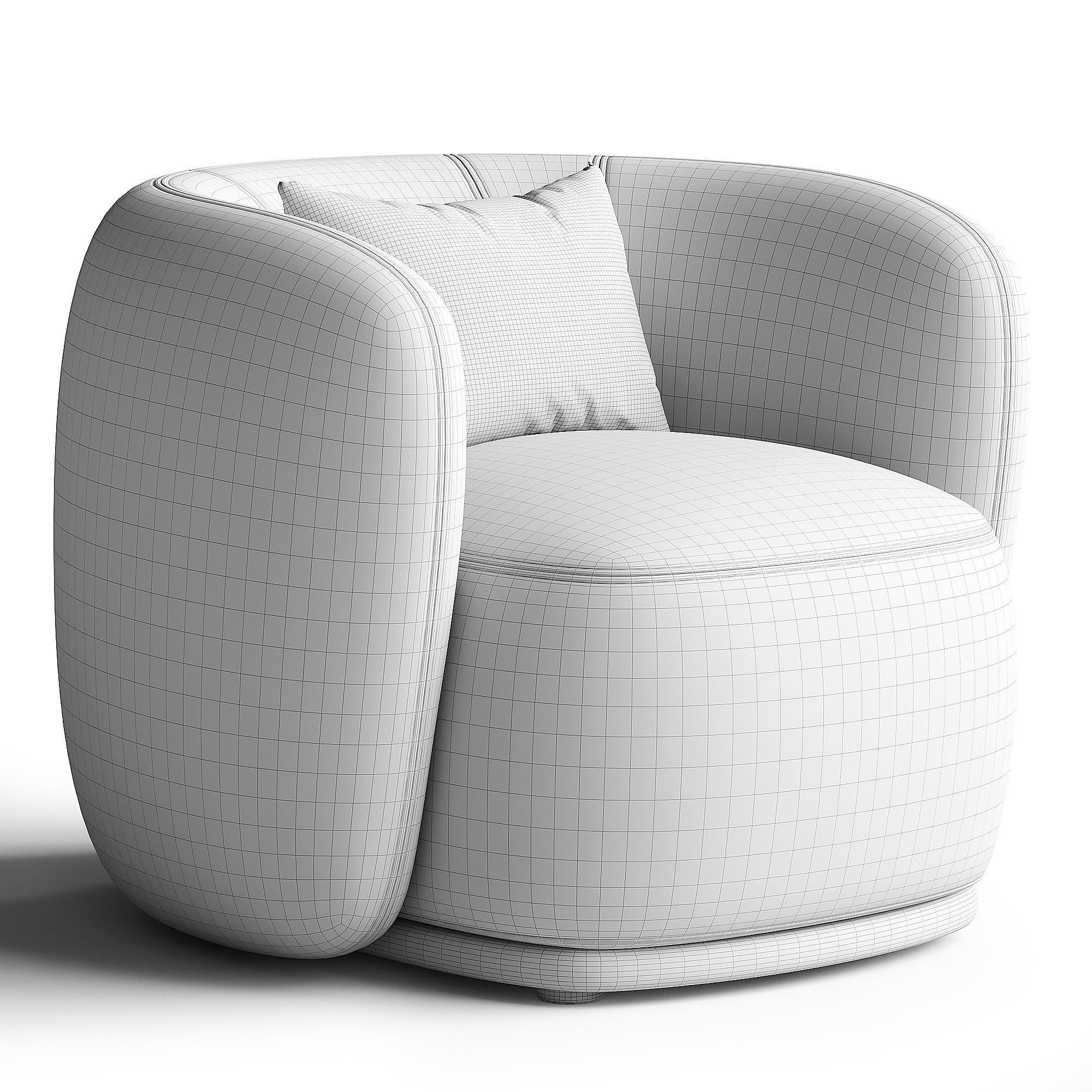 RENE Armchair By Meridiani 3D model_3