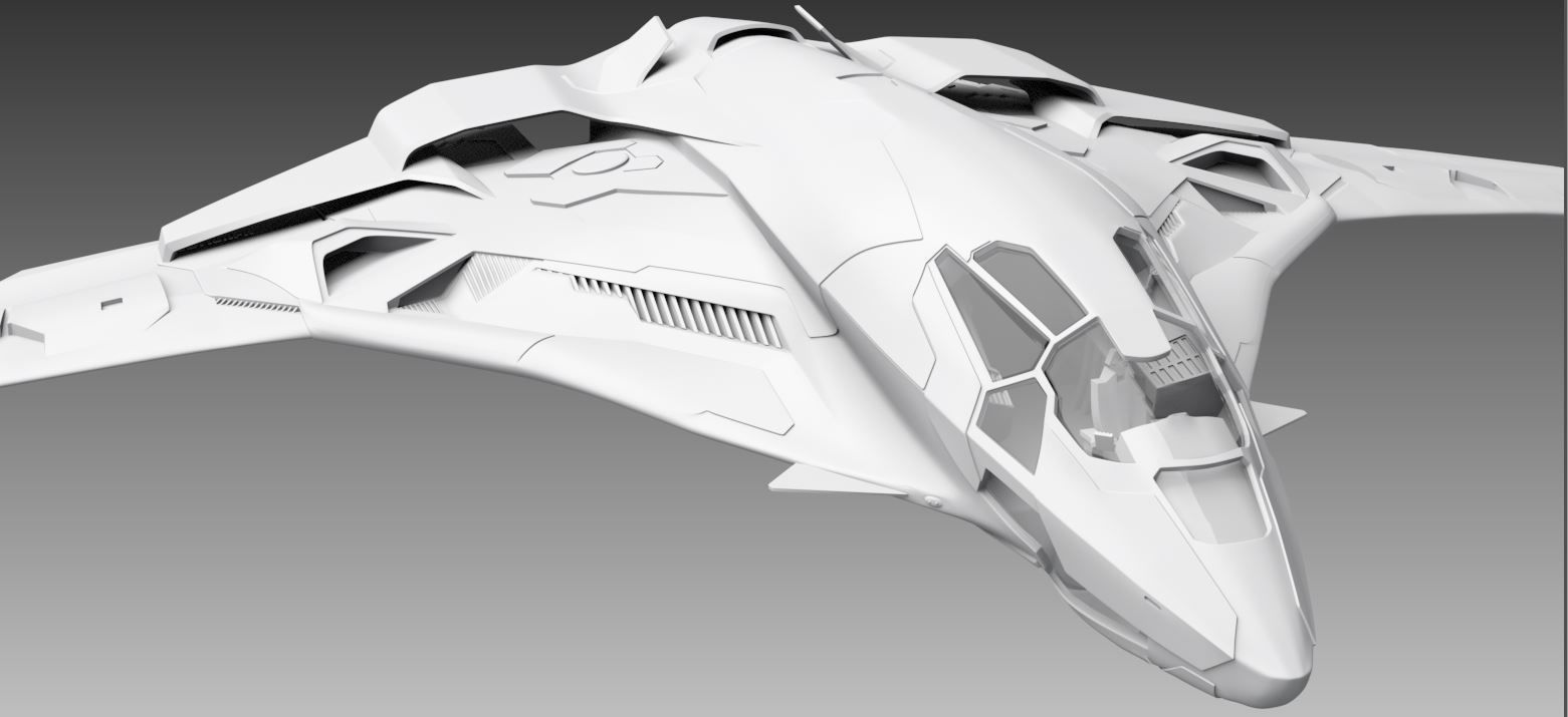 Avengers Quinjet Scale model 3D print model_12