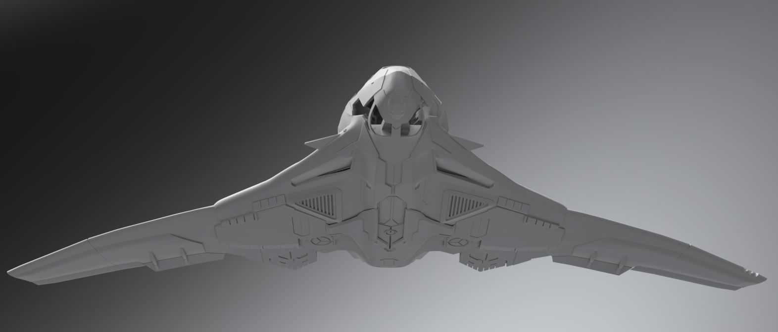 Avengers Quinjet Scale model 3D print model_8
