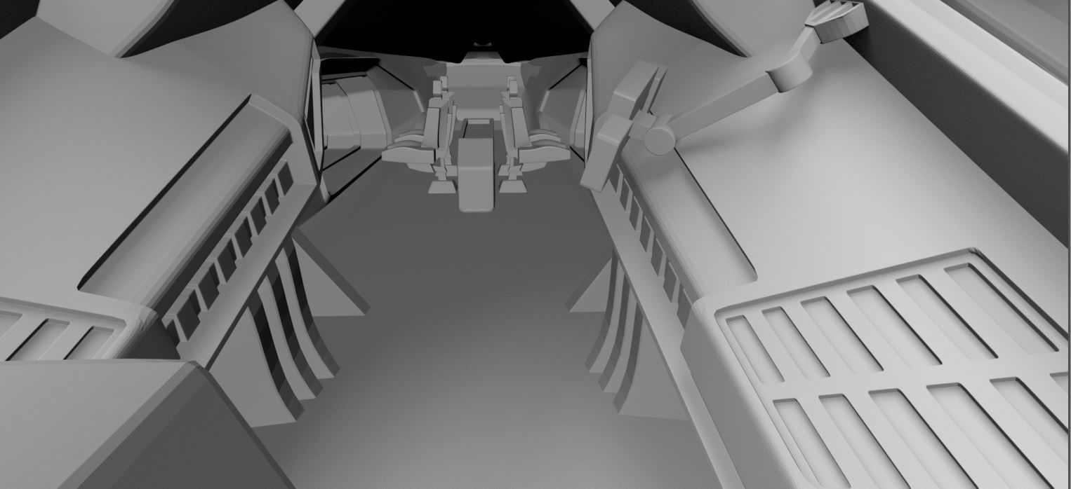 Avengers Quinjet Scale model 3D print model_14