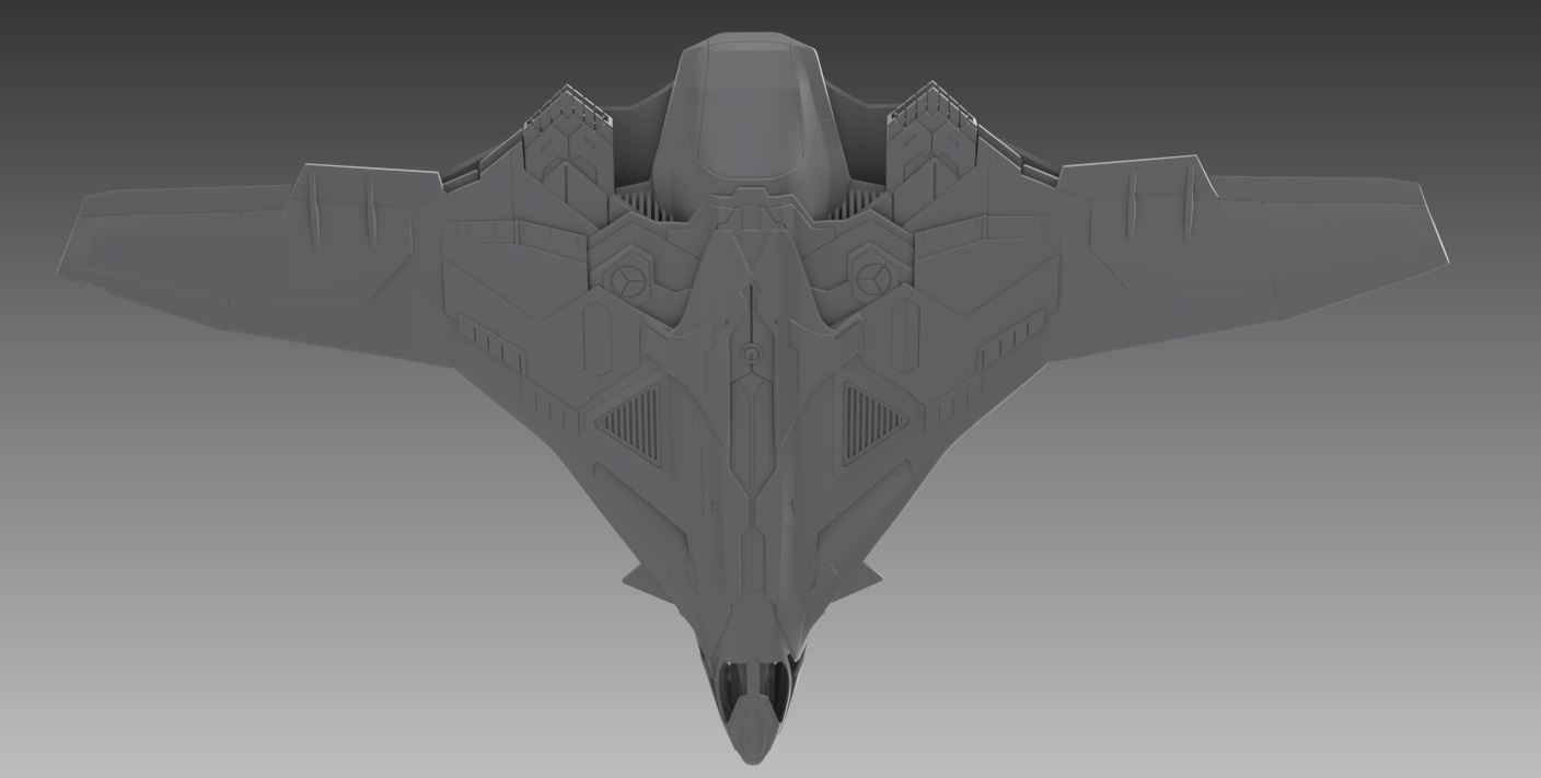 Avengers Quinjet Scale model 3D print model_10