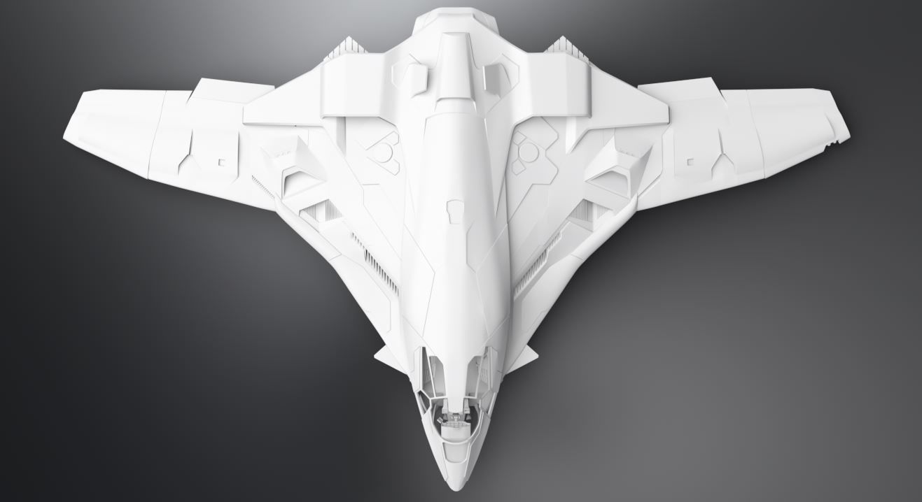 Avengers Quinjet Scale model 3D print model_4