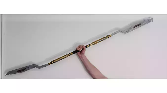 Final Fantasy VII 7 Remake - Lifesize Aeriths Bladed Staff 3D print model