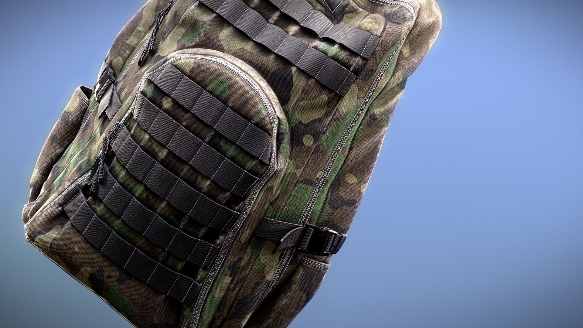 Backpack Game-Ready Low-poly 3D model_16