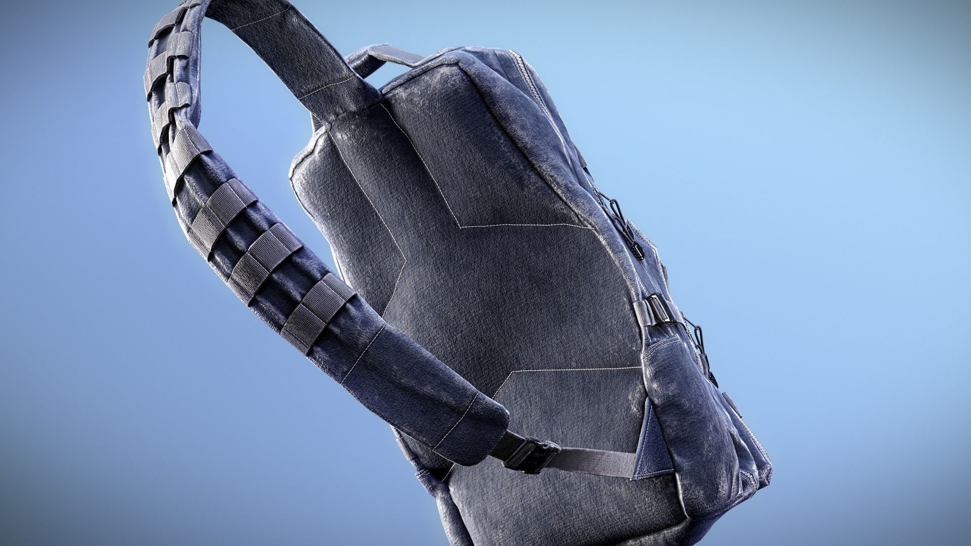 Backpack Game-Ready Low-poly 3D model_2