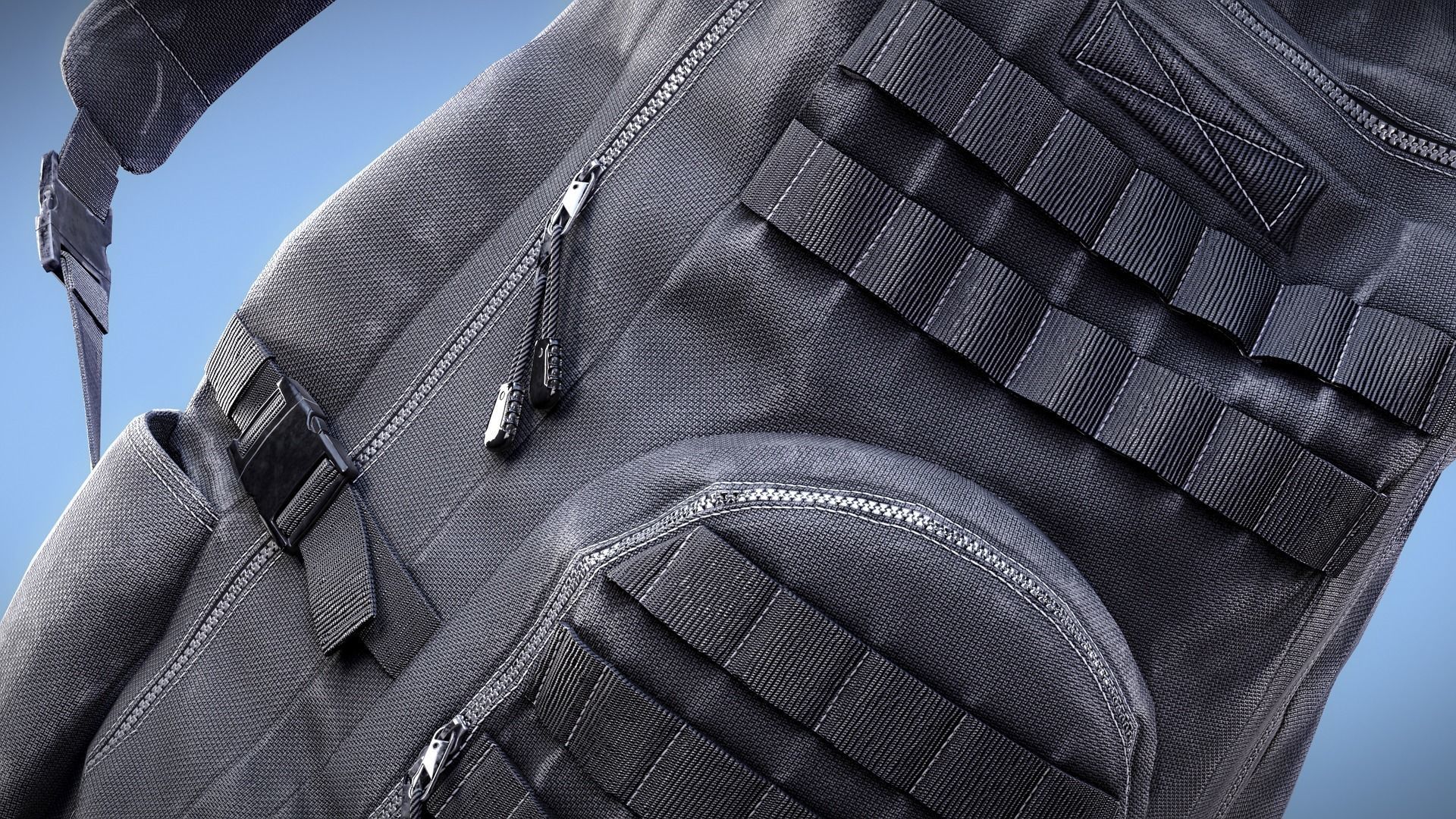 Backpack Game-Ready Low-poly 3D model_12