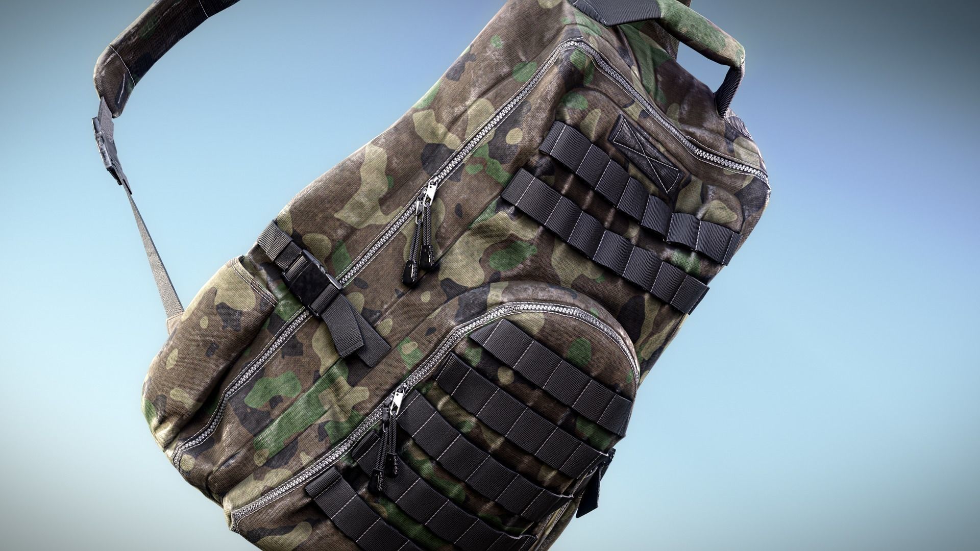 Backpack Game-Ready Low-poly 3D model_3