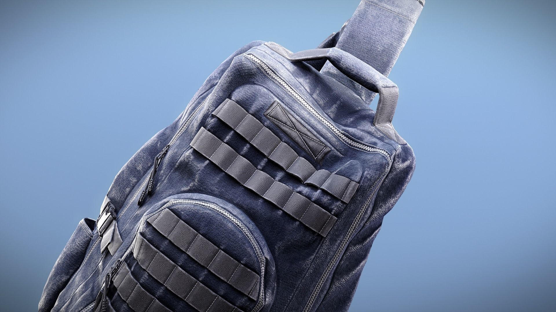 Backpack Game-Ready Low-poly 3D model_21