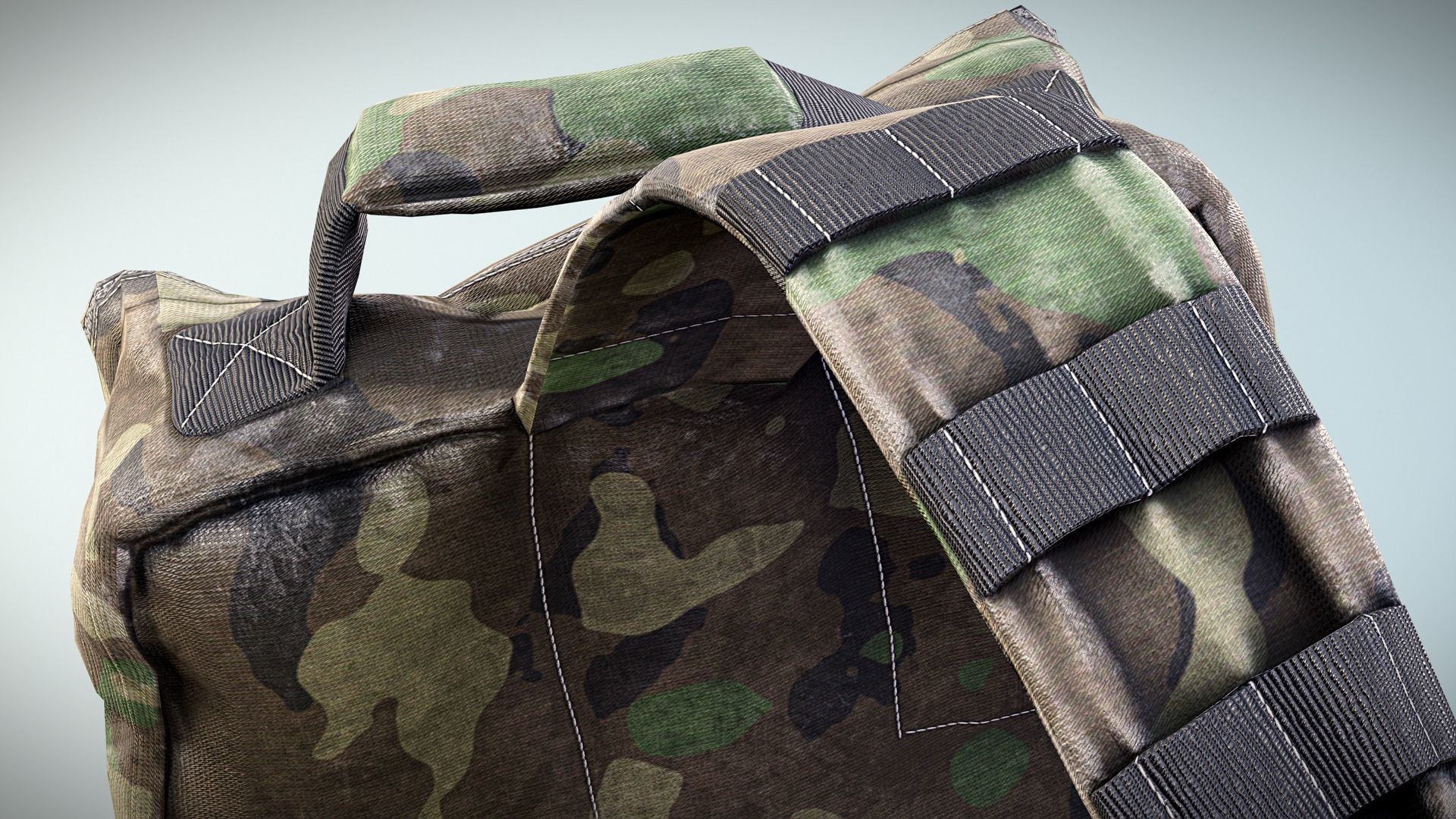 Backpack Game-Ready Low-poly 3D model_13