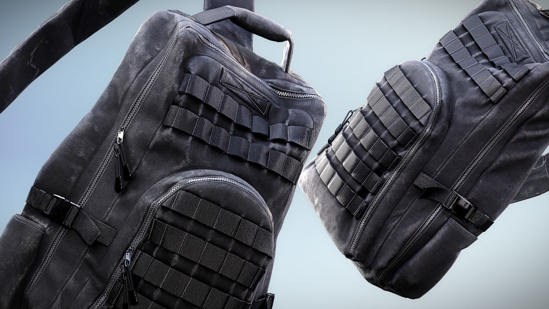 Backpack Game-Ready Low-poly 3D model_1