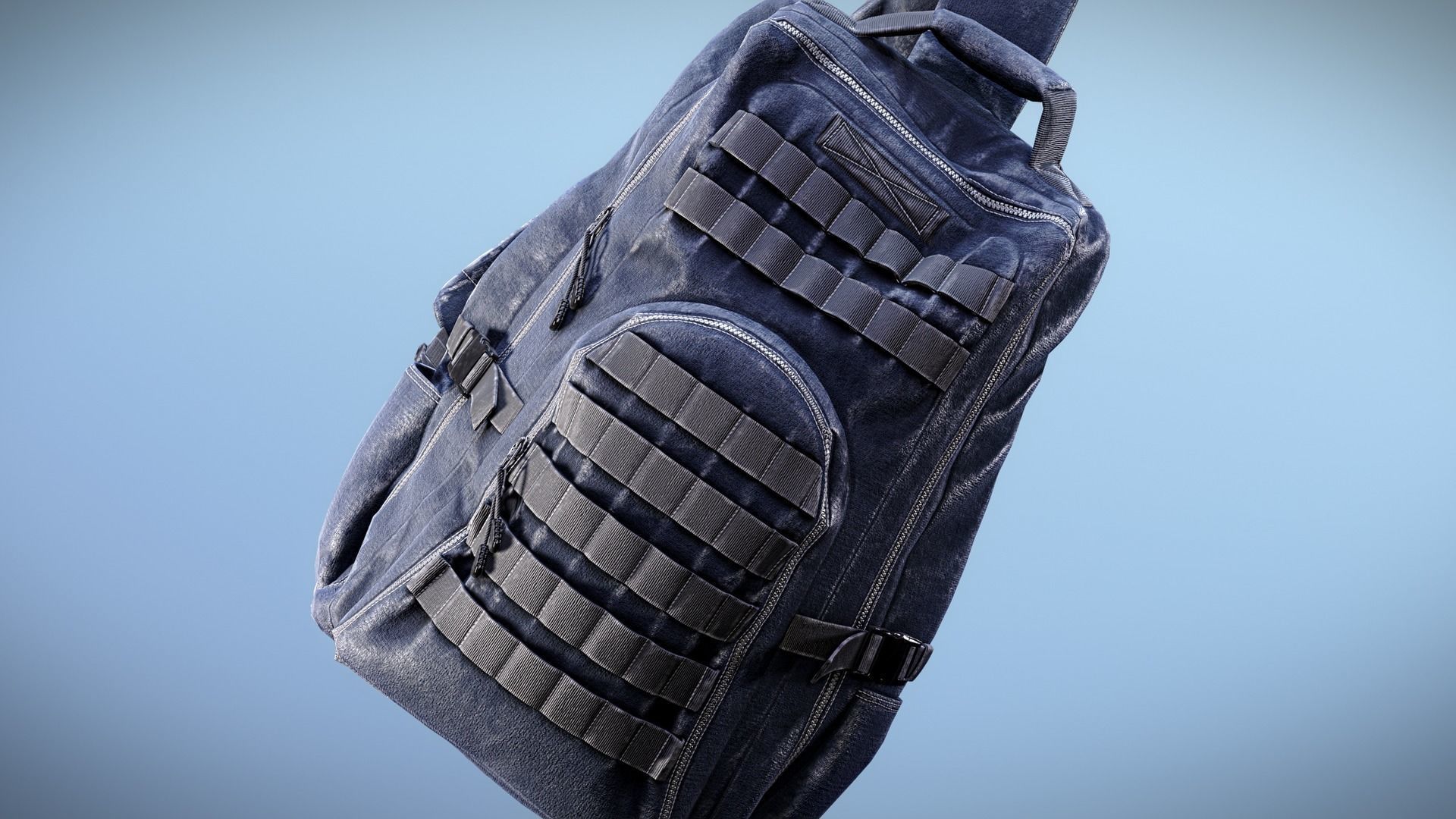 Backpack Game-Ready Low-poly 3D model_8